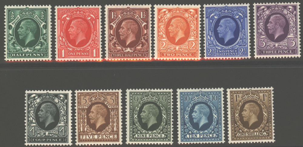 1934 Photogravure set, SG.439/449, Cat. £95 (11)