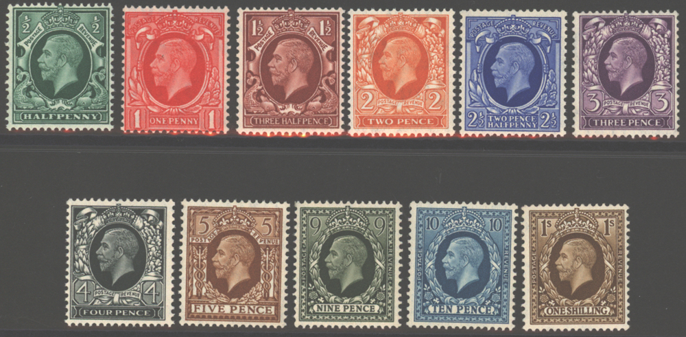 1934 Photogravure set, SG.439/449, Cat. £95 (11)