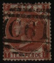 PUERTO RICO 1867 10d brown, SG.Z102, Cat. £275