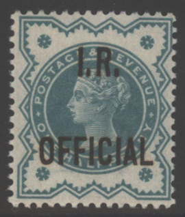 I.R OFFICIAL 1901 &frac12;d blue green, SG.O17, cat. £20
