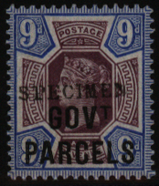 GOVT PARCELS 1888 9d dull purple & blue, SG.O67s, Cat. £300