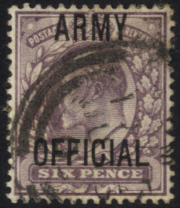 ARMY OFFICIAL 1902 6d dull purple