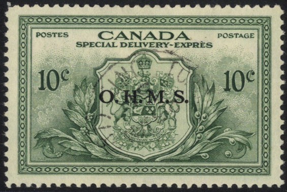 OFFICIALS 1950 O.H.M.S 10c green