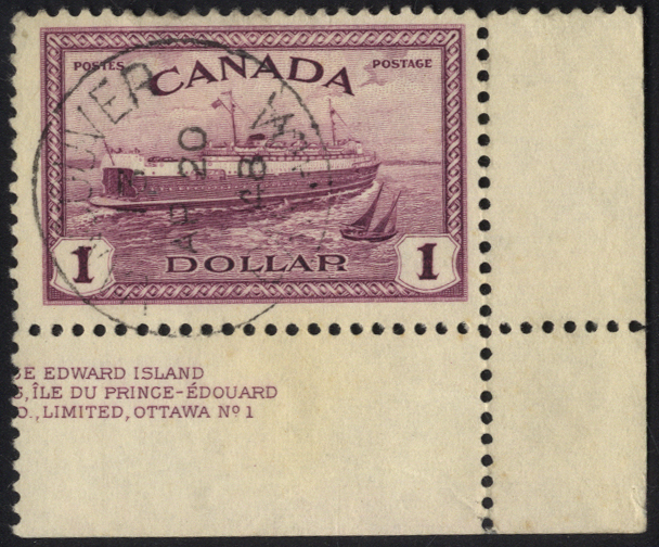 1946 Peace $1 purple, SG.406