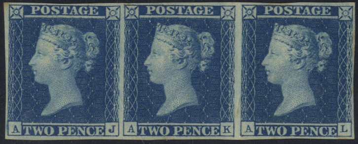1841 2d deep full blue Plate 3, SG.15, Cat. £19,500+++