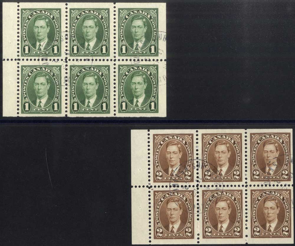 1937 Booklet Panes of Six