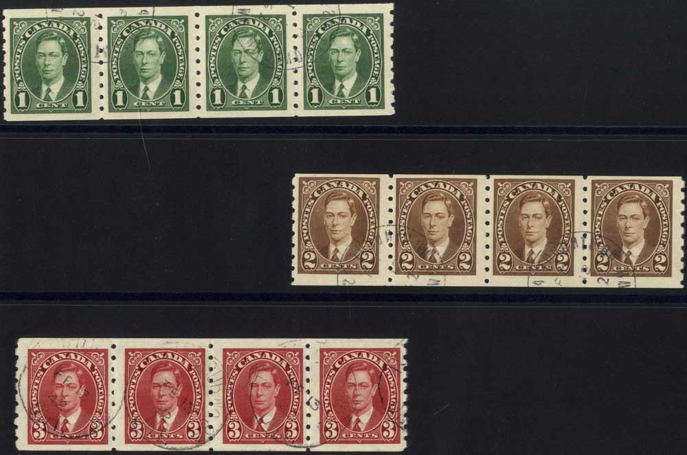 1937 Coil Strips of Four