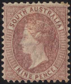 1860 9d grey lilac