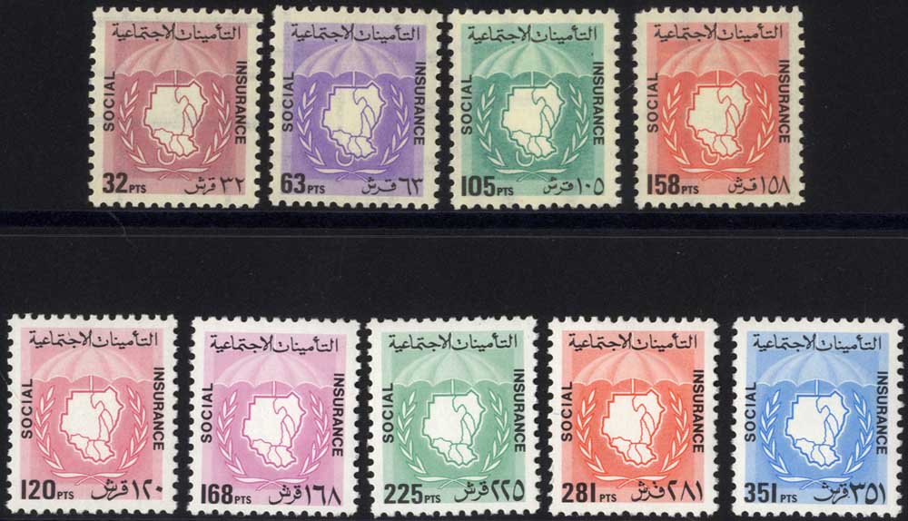 REVENUES SOCIAL INSURANCE 1975 32p to 158m (4 values)