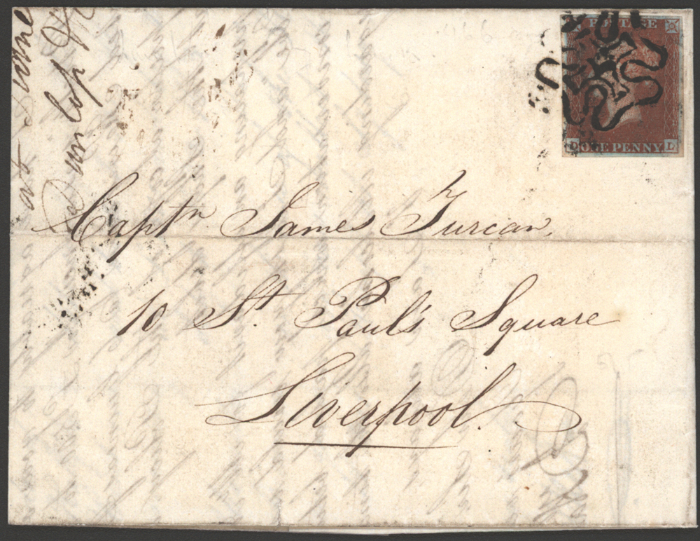 1843 April 5th entire letter from London to Liverpool