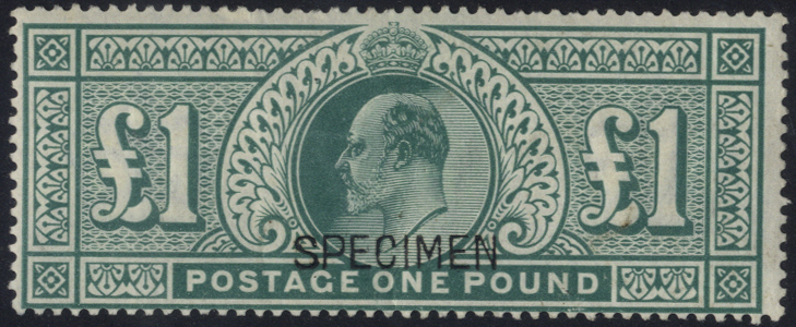 1902 DLR £1 dull blue green