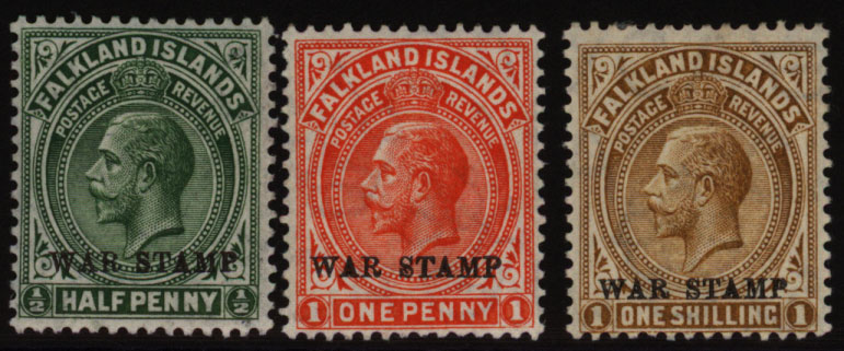 1918-20 War Stamp Optd set, fine M