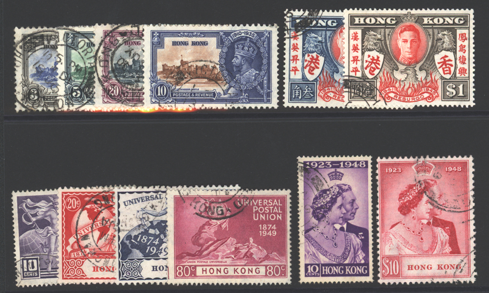 1935 Silver Jubilee, 1946 Victory, 1948 Wedding & 1949 U.P.U sets, all FU