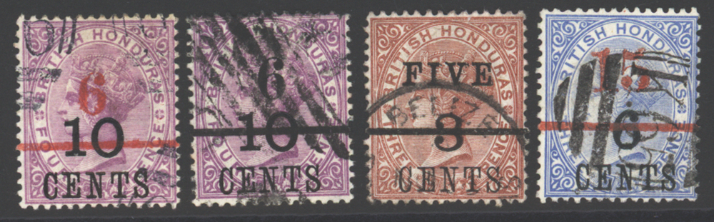 1891 Surcharged set of four, good U