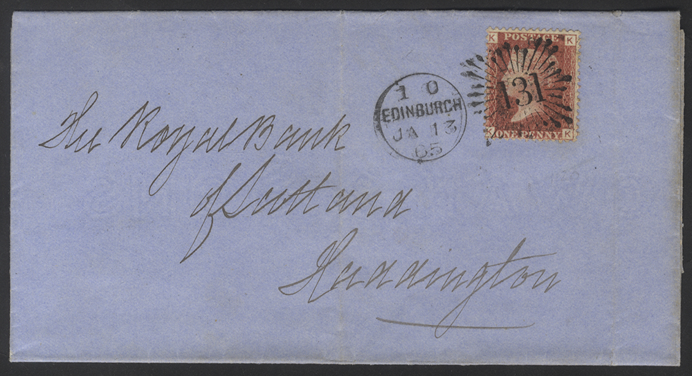 1865 cover Edinburgh to Haddington