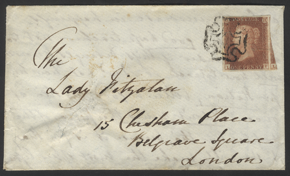 1842 cover from Dorking to London