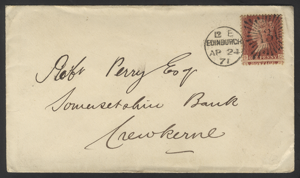 1871 cover to Crewkerne