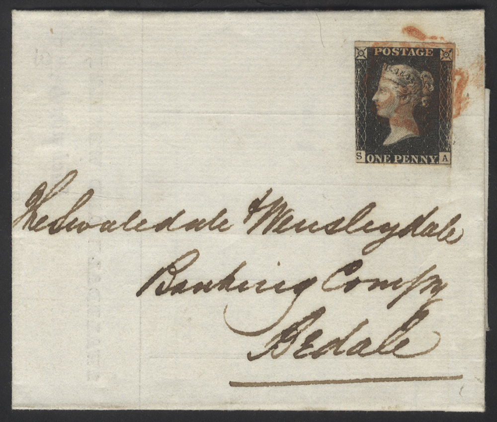 1841 Jan 14th Swaledale & Wensleydale Banking 6 Debit note from Richmond to Bedale