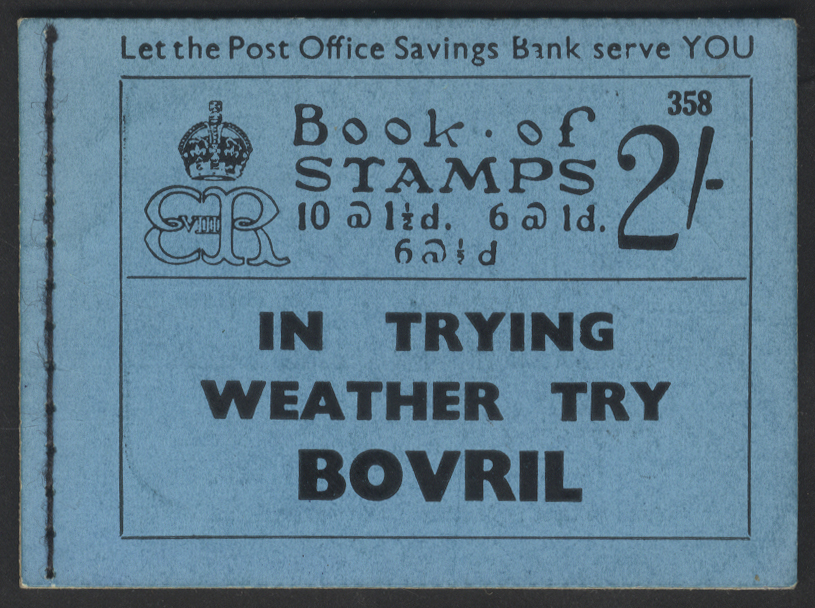 1936 KEVIII 2s Blue booklet Edition 358
