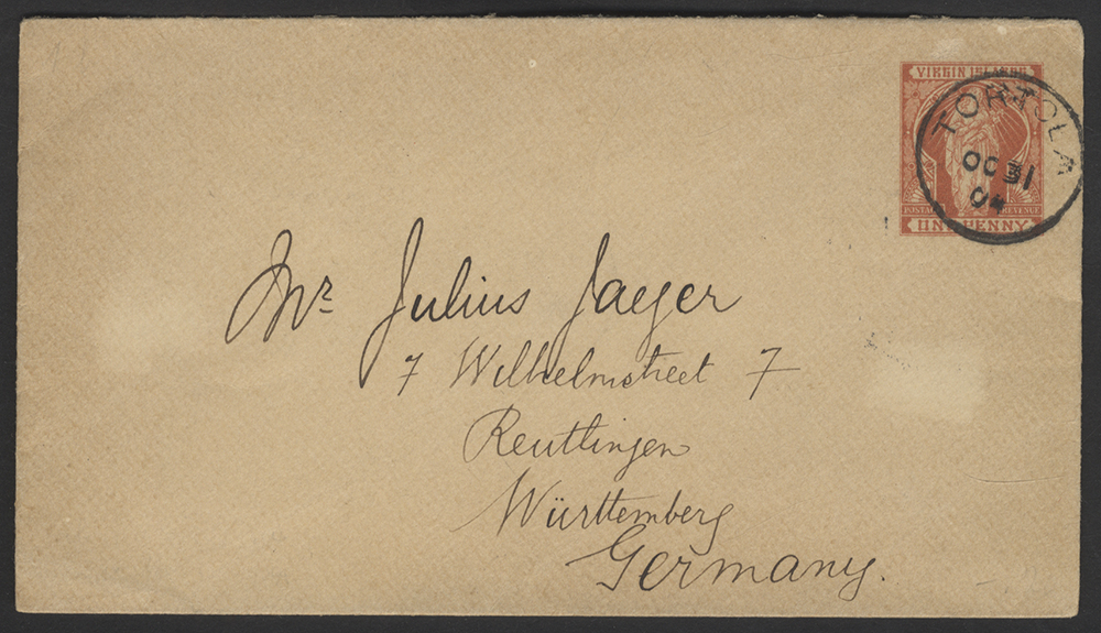 1904 1d Postal Stationery envelope to Germany