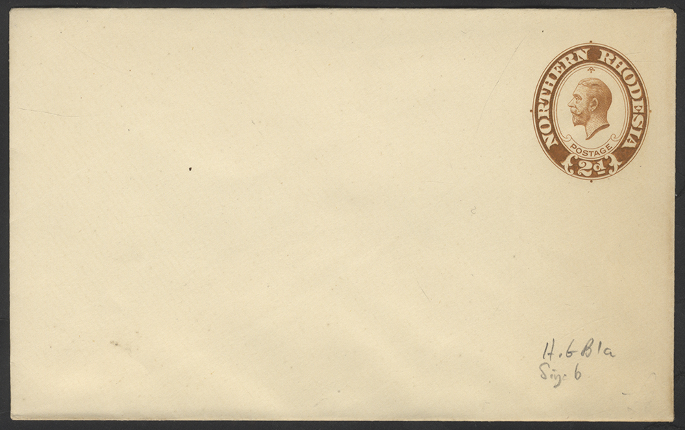 1924 KGV 2d brown P.Stationery envelope