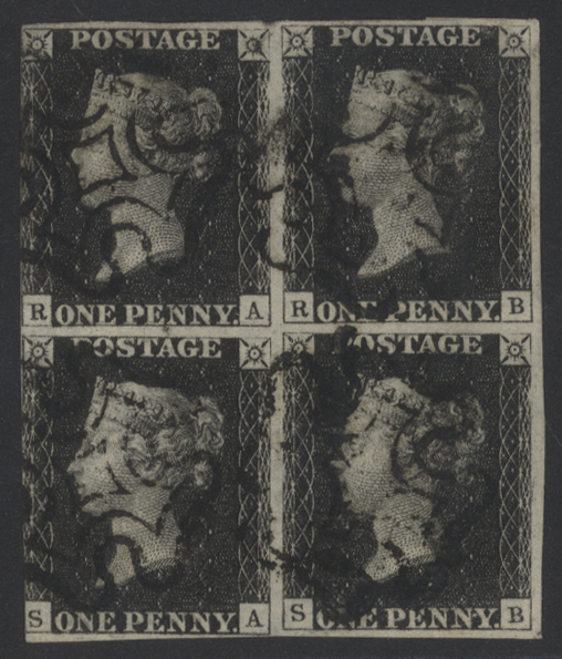 Plate 5 block of four RA/SB